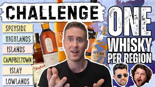 Choose ONE Whisky from Each Scotch Region CHALLENGE [upl. by Mahsih]