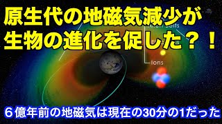 原生代の地磁気減少が生物進化を促した Weak Earths magnetism during the Proterozoic era encouraged biological evolution [upl. by Rochell]