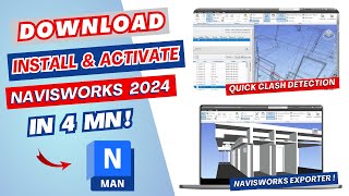 Download Install and Activate Navisworks 2024 for FREE  NWC exporter 2024  Explore new Features [upl. by Alig]