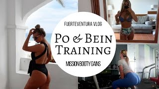 Po Übungen für zuhause amp Gym I Fuerteventura Vlog I Dyedblondpony [upl. by Eniretak631]