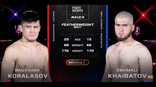 Багашар Кораласов vs Эмомали Хайбатов  Bagashar Koralasov vs Emomali Khaibatov [upl. by Finstad151]