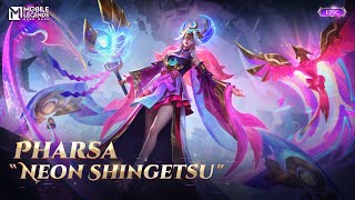 New Skin  Pharsa quotNeon Shingetsuquot  Mobile Legends Bang Bang [upl. by Woll]