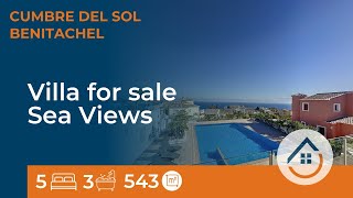 Luxury Villa for sale Sea Views Cumbre del Sol Costa Blanca [upl. by Avrenim]