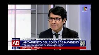 Lanzamiento del quotBono BCB Navideñoquot [upl. by Amo]