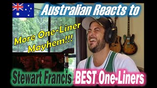 Stewart Francis BEST One Liners Australian Reacts [upl. by Nyvets]