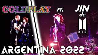 RECITAL COLDPLAY ARGENTINA 2022 🇦🇷 4K Astronaut By JIN BTS  BUENOS AIRES 28102022 [upl. by Fakieh695]