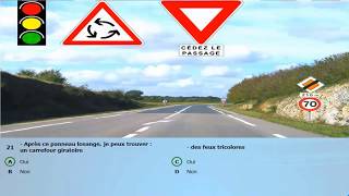 Examen 2019 😘 code de la route 😍 regle des priorités  panneaux de signalisation [upl. by Roselani299]