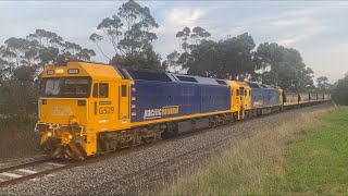 Down 9155 Pacific National grain with G529 and BL34 from Geelong heading towards Ballarat 12122023 [upl. by Collie]