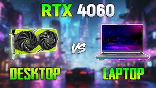 RTX 4060 Laptop vs RTX 4060 Desktop  How Big is the Difference [upl. by Alyehs]