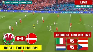 Wales vs Denmark Hasil 16 Besar Piala Eropa 2021 Tadi Malam  HASIL UEFA EURO 2020 [upl. by Gladwin]