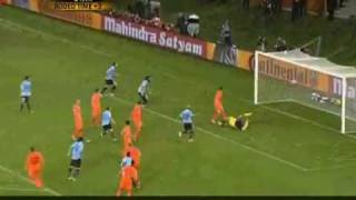 32 Pereira Goal Uruguay 23 Netherlands Holland اروگوئه هلند World Cup 2010 [upl. by Atirec]