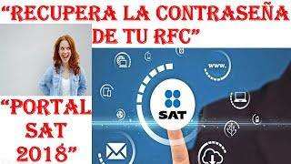 Como Obtener o Recuperar la Contraseña de mi RFC por Internet SAT 2019 [upl. by Alasdair929]