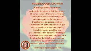 Numerologia Dia 041024 [upl. by Nolahs]