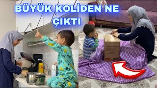 OĞLUMLA MUTFAKTAYIZ🧕🏻ANİ GELEN SÜRPRİZ KARGO BİRLİKTE AÇALIM❤️DÜŞÜNÜLMEK NE GÜZEL🤗vlog [upl. by Ettenil]