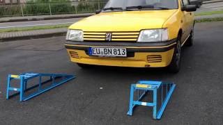 How to use Car Lift Service Ramps Vehicle Ramp Front Version Peugeot 205 Roland Garros DIY [upl. by Nayab]