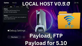 PS5 Jailbreak Update LOCAL HOST V050 EXPLOIT 510  FTP SERVER [upl. by Yenalem729]