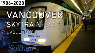 Evolution of the Vancouver SkyTrain  1986  2028 [upl. by Qooraf981]