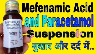 Mefenamic Acid and Paracetamol Suspension uses in Hindi  Tynol MF Suspension Fort [upl. by Sharon749]