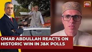 National Conferences Omar Abdullah Reacts On Historic Win In Jammu amp Kashmir Assembly Elections [upl. by Wallraff]