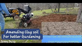 Amending Clay soilstarting a New garden [upl. by Meek]