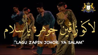 Lagu Zapin Melayu Johor  Ya Salam Gemilang Negeri  يا سلام ڬميلڠ نڬري  Lirik Tulisan Jawi [upl. by Kcerred]