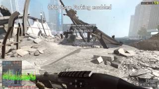 Windows 7 Ultimate 64bit BF4 CPU Core Parking Test [upl. by Bel]