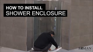 How to install a quadrant Shower Enclosure [upl. by Attirehs72]