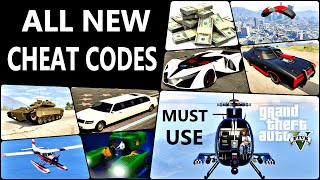 GTA 5  All New Cheat Codes PC 2023 Must Use  Grand Theft Auto V Money Chopper Car Tanker etc [upl. by Mccomb]