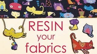 How To Resin Your Fabric Scraps  Make Jewelry Buttons Pins by Little Windows [upl. by Schoenburg644]