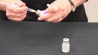 Mixing Medication demonstration [upl. by Esinad]