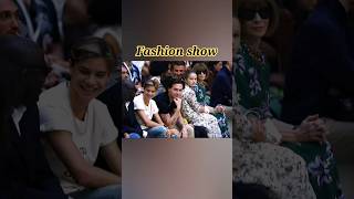 Harper seven Beckham attending fashion show since very youngparisfashionweekdavidbeckhamvictoria [upl. by Idham]