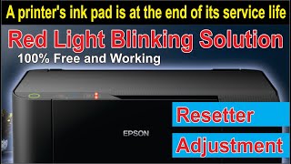 A printers ink pad is at the end of its service life  Epson L3110 Adjustment Program [upl. by Mateya]