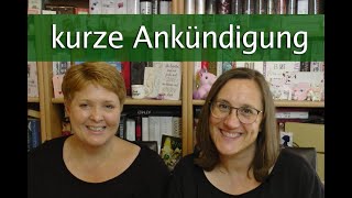 Kleine Ankündigung für den November Büchervorstellung live [upl. by Ykcaj]