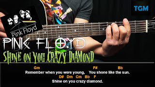 Como Tocar Shine On You Crazy Diamond  Pink Floyd  Tutorial en guitarra acustica [upl. by Neemsaj]