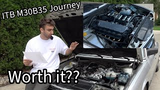 The Complete Cost Breakdown and Review of ITB M30B35 Swapping my BMW E28  The Good and the Regrets [upl. by Atsirk]