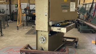 New Machine for the Shop Powermatic 37quot Wide Belt Sander  Timesaver  Heavy Machine Moving [upl. by Hadleigh]