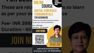 Recorded Digital Forensics Fundamentals for Beginners 1 Hr online course [upl. by Airbmak]