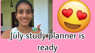 July study planner is readyvismayaart studyplanner [upl. by Airbma489]