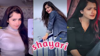 Nandani Sharma new shayari  new tik tok video  new viral tik tok shayari video [upl. by Kieffer714]