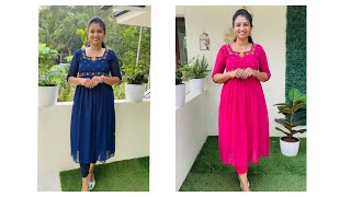 ഇതാ അടിപൊളി Handwork kurti  🤩  Candy Colours [upl. by Bayly]