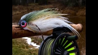 Fly Tying Brammers MEGA Jerk  PikeMusky Fly [upl. by Idola]