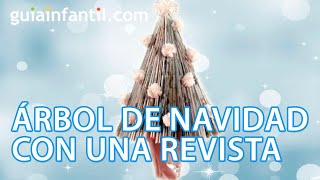 Cómo hacer un árbol de Navidad con una revista [upl. by Vez]