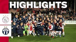 HISTORY MADE 🌟  Highlights Ajax Vrouwen  FC Zürich  Into the UEFA Womens Champions League ✨ [upl. by Smiley797]