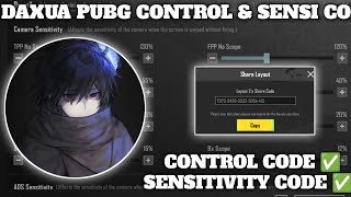 2024 DAXUA PUBG SENSITIVITY CODE 33 DAXUA PUBG CONTROL CODE 33 5 FINGER LAYOUT CONTROL ZONE [upl. by Conchita525]