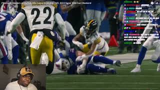 JuJuReacts To Pittsburgh Steelers vs Buffalo Bills  Full Game Highlights NFL Playoffs Wildcard [upl. by Alrak]