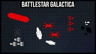 The Battlestar Galacticas First Major Victory  BSG Battle Breakdown [upl. by Stearne]