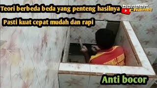 Dari awal sampai selesai cara bikin bak mandi yang kuat dan pasang keramik dinding yang cepat [upl. by Dorolice]