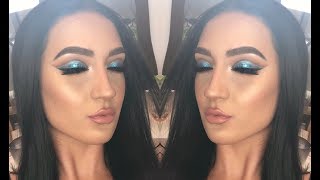 Sultry Blue Cut Crease  Sofie Bella [upl. by Olivie810]