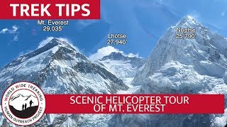 Helicopter Tour of Mt Everest  Stunning Views of Himalayas in Nepal  Trek Tips [upl. by Timothee]