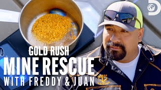 Biggest Gold Cleanup Yet in North Carolina  Gold Rush Mine Rescue with Freddy amp Juan  Discovery [upl. by Nellek]